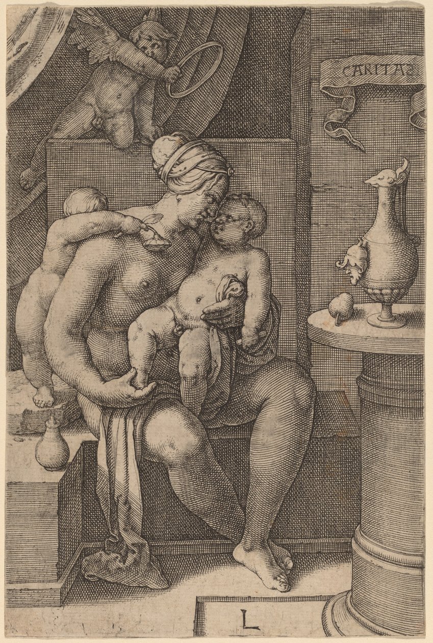 Caritas (Nächstenliebe) von Lucas van Leyden