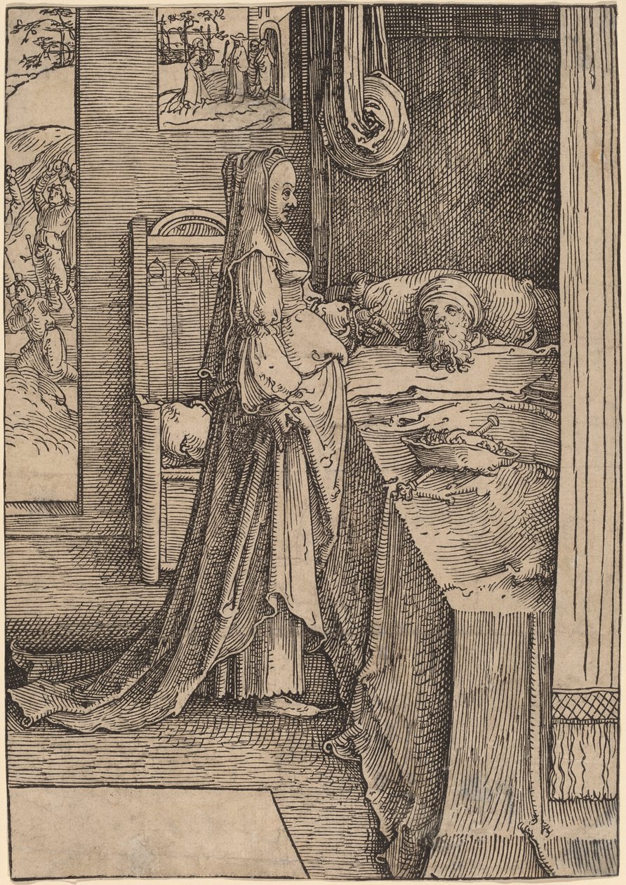 Isebel und Ahab von Lucas van Leyden