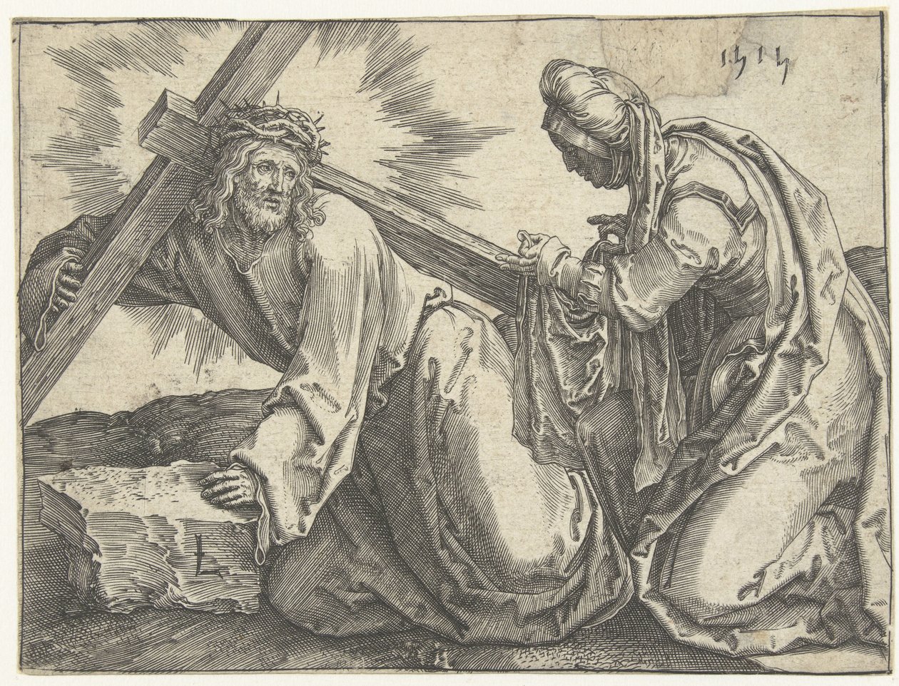 Kreuztragung von Lucas van Leyden