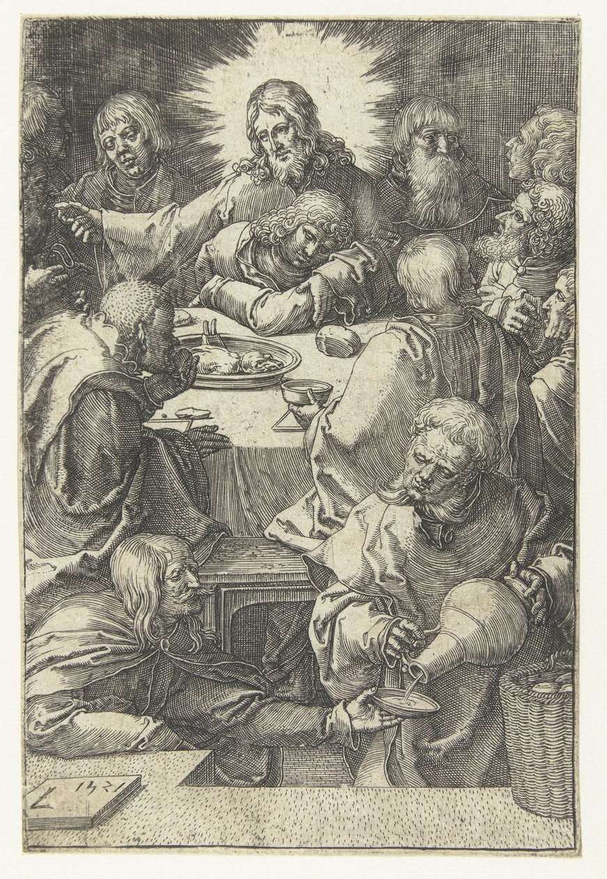 Das letzte Abendmahl Die kleine Passion (Serientitel) von Lucas van Leyden