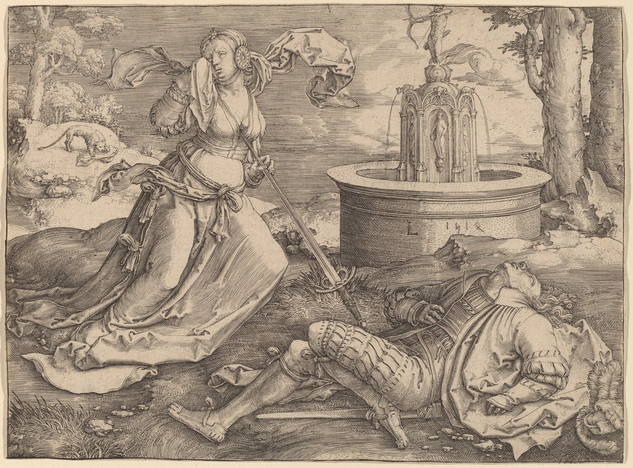Pyramus und Thisbe von Lucas van Leyden