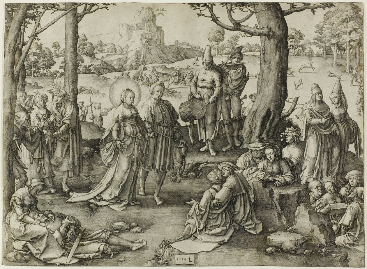 Der Tanz der Heiligen Maria Magdalena von Lucas van Leyden