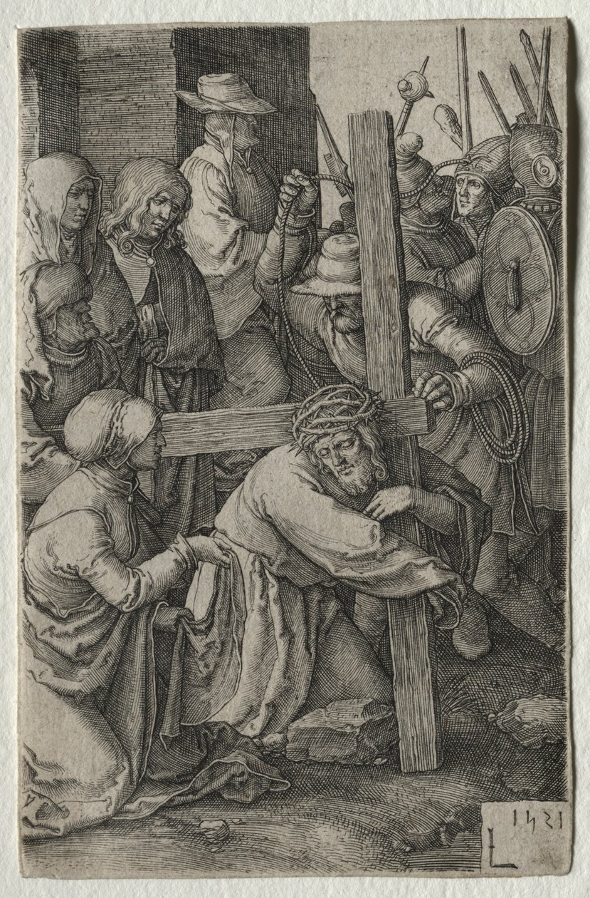 Die Passion: Christus trägt das Kreuz von Lucas van Leyden