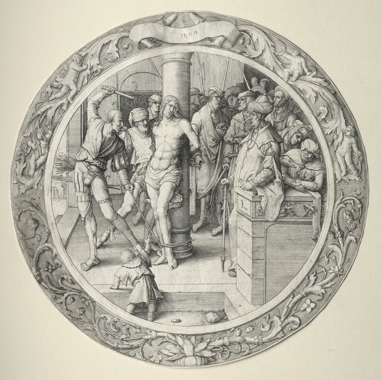 Die Runde Passion: Die Geißelung von Lucas van Leyden