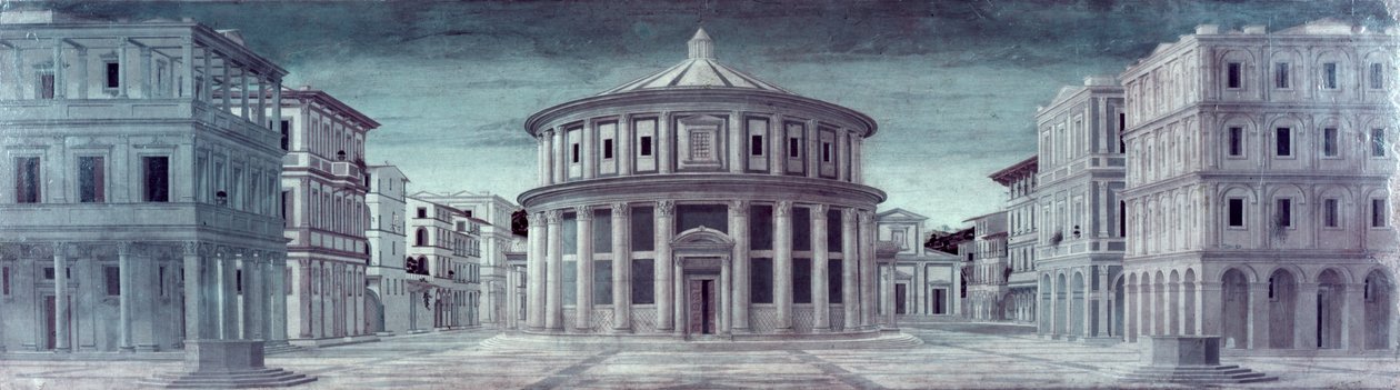 Ansicht einer idealen Stadt, 15. Jahrhundert von Luciano Laurana