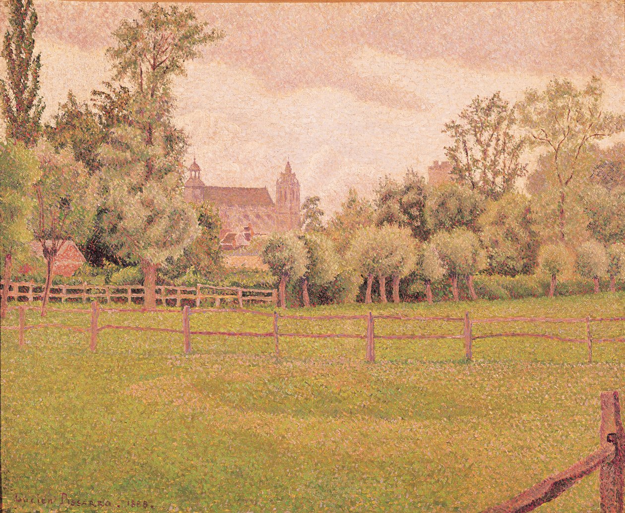Die Kathedrale von Gisors, 1888 von Lucien Pissarro