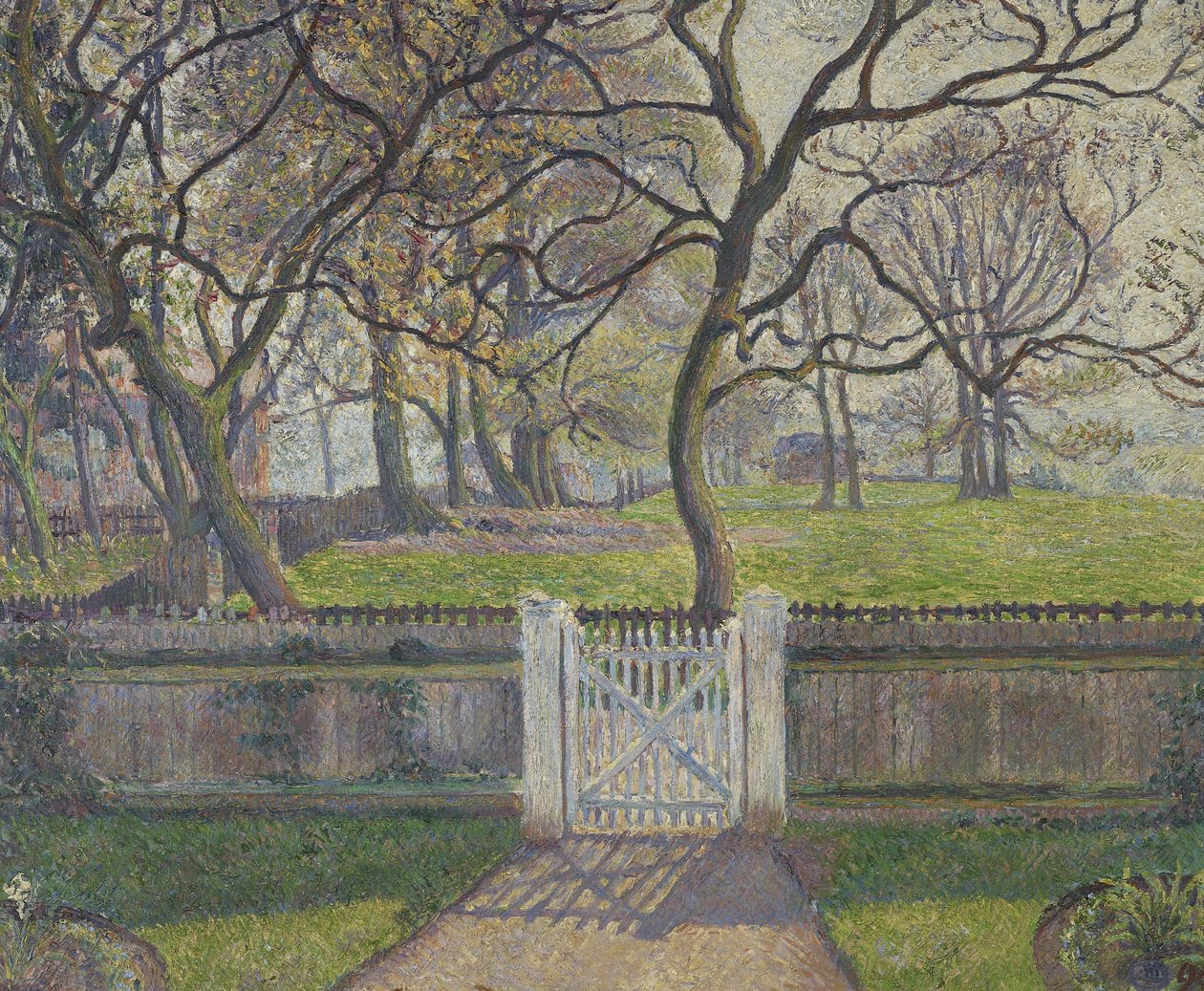 Das Gartentor, Epping, 1894 von Lucien Pissarro