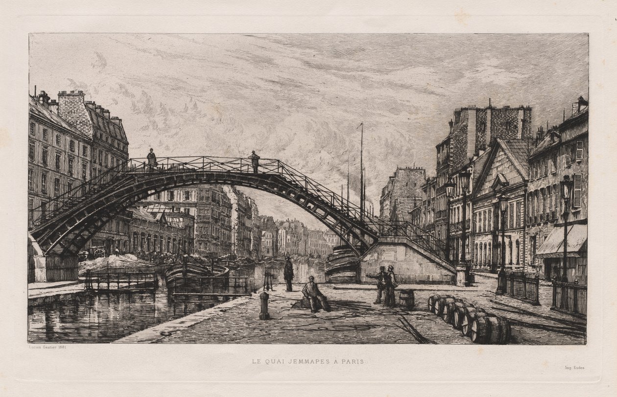 Le Quai Jemmapes in Paris von Lucien Gautier