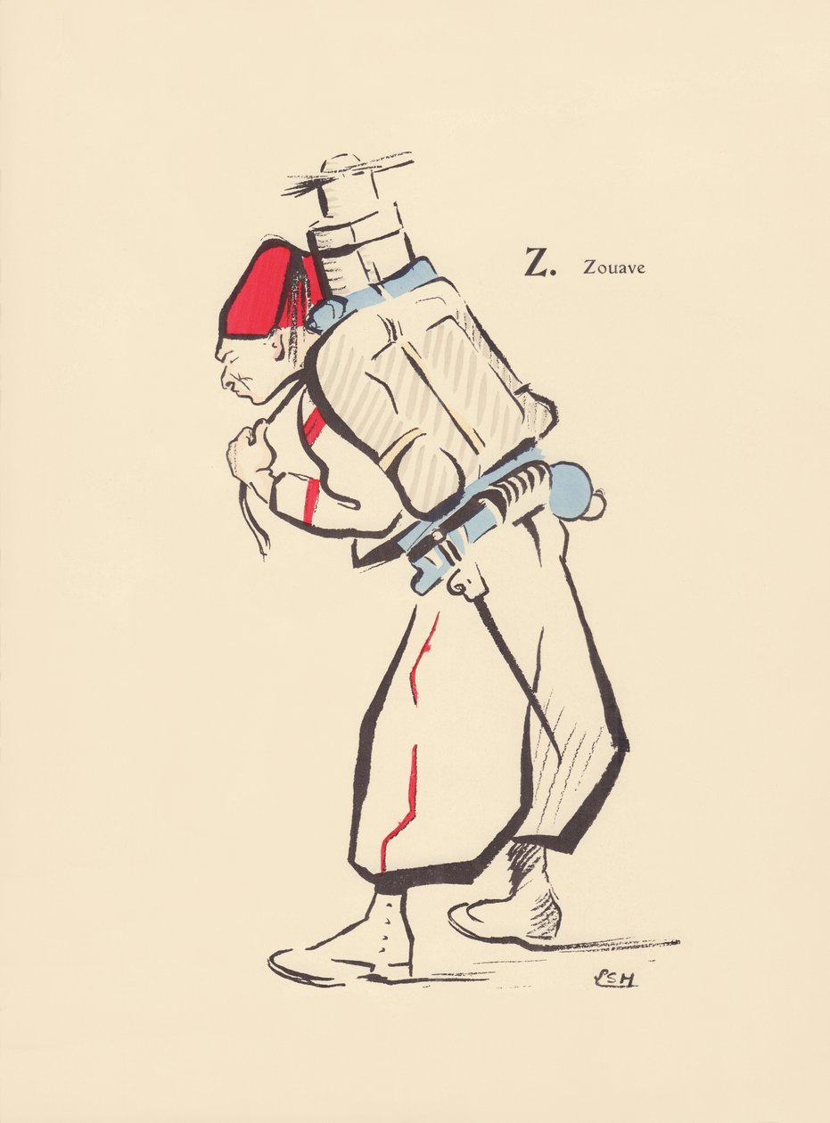 Zouave von Lucien L. (active 1904) Henreaux