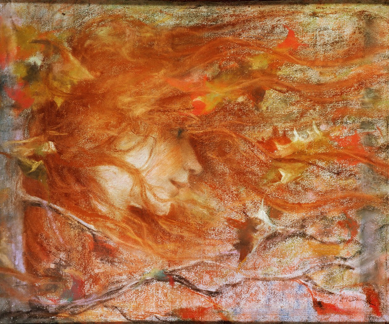 Der Windstoß von Lucien Levy Dhurmer