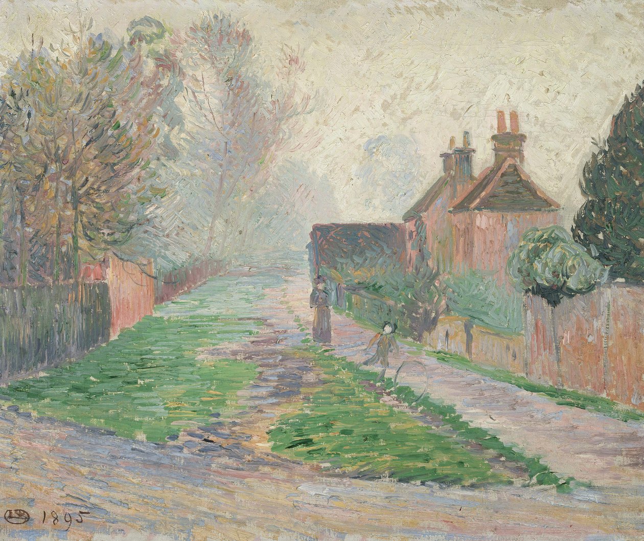 Novembermorgen, Epping, 1895 von Lucien Pissarro