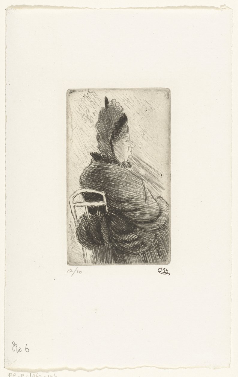 Sitzende Frau von Lucien Pissarro