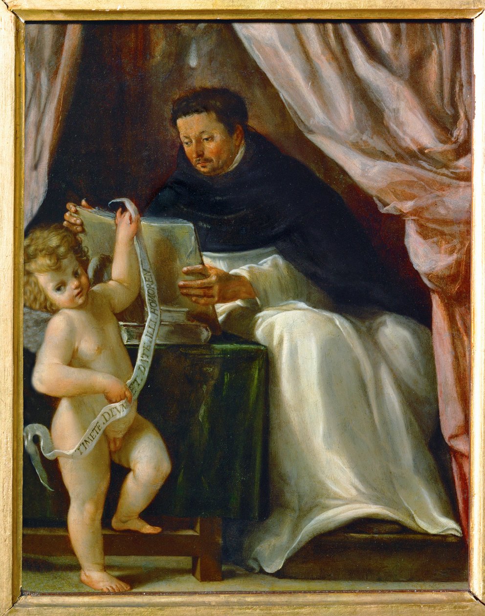 Dominikanerheiliger Vinzenz Ferrer und Engel von Lucio massari