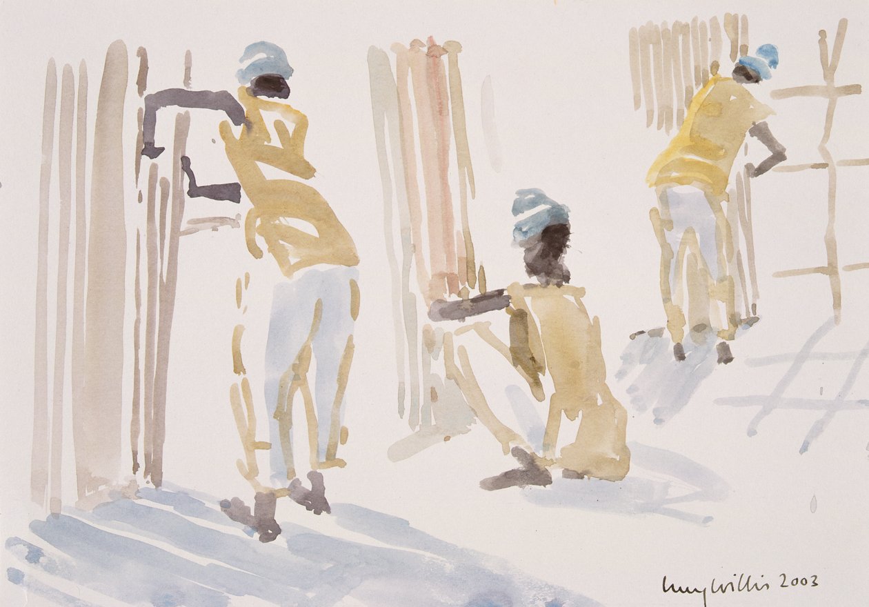 Der Bambuszaun, Senegal, 2003 von Lucy Willis