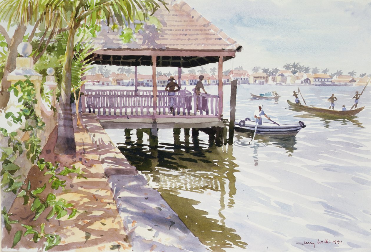 Der Steg, Cochin, 1991 von Lucy Willis