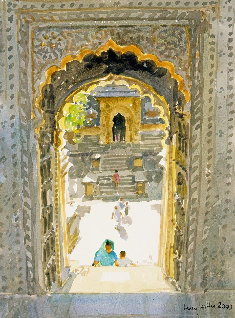 Der Maheshwar-Tempel, 2003 von Lucy Willis