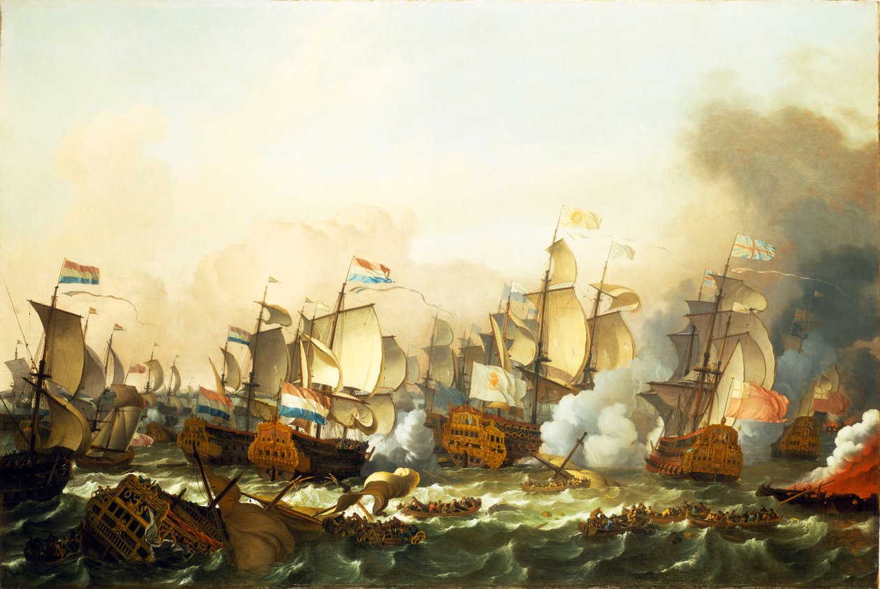 Die Schlacht von Barfleur von Ludolf Bakhuizen