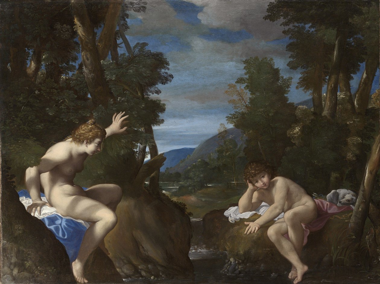 Salmacis und Hermaphroditus von Ludovico Carracci