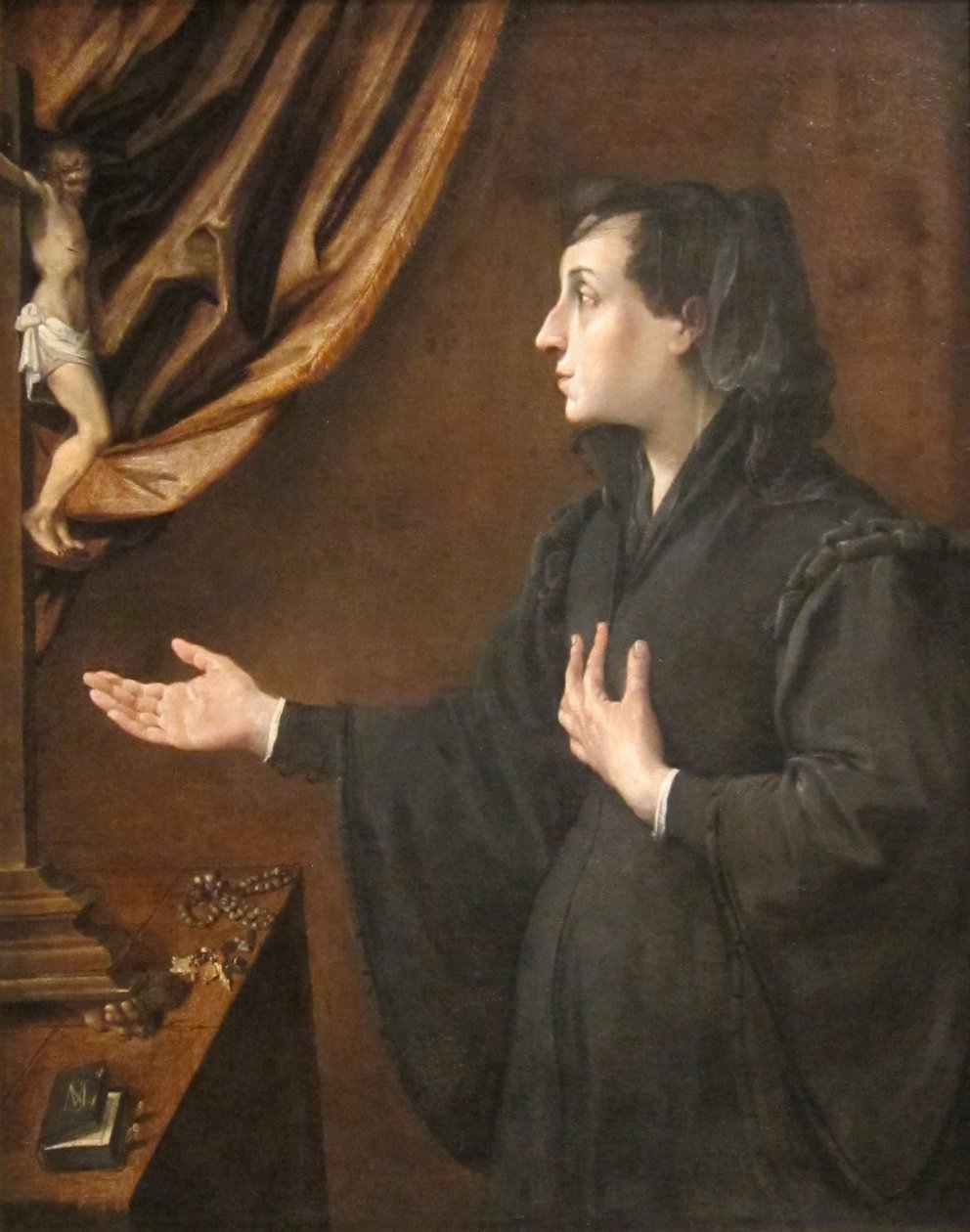 Porträt einer Witwe von Ludovico Carracci