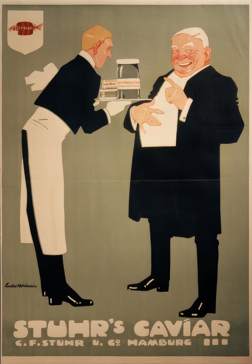 Lebensmittel / Kaviar (gereinigter und gesalzener Rogen) von Ludwig Hohlwein