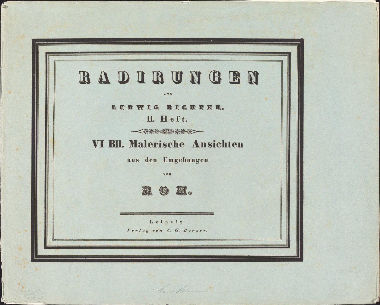 Malerische Ansichten aus den Umgebungen von Rom von Ludwig Richter