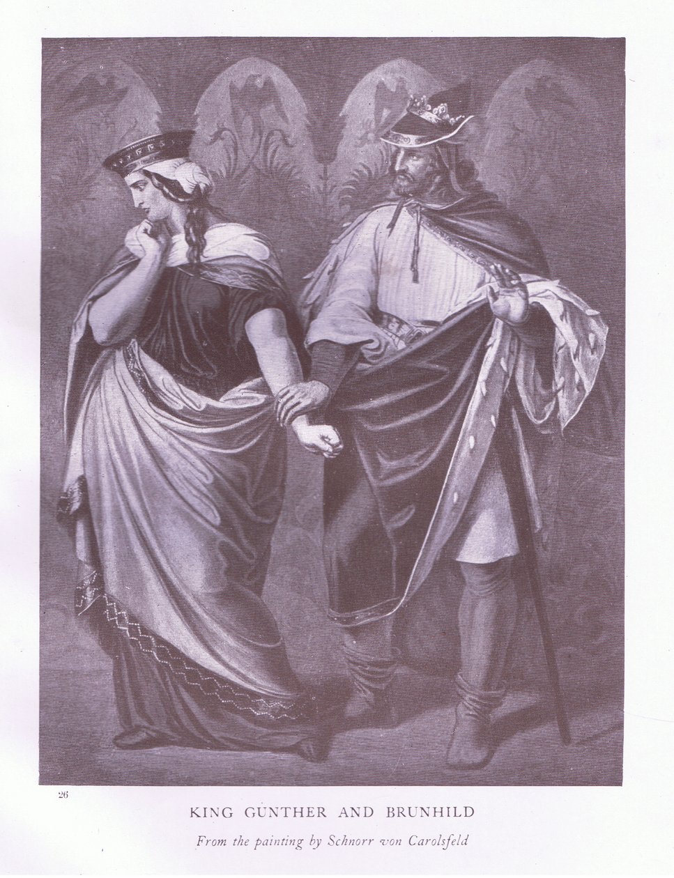 König Gunther und Brunhild von Ludwig Schnorr von Carolsfeld