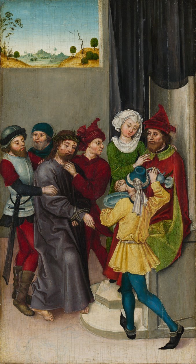 Christus vor Pilatus, Die Auferstehung von Ludwig Schongauer