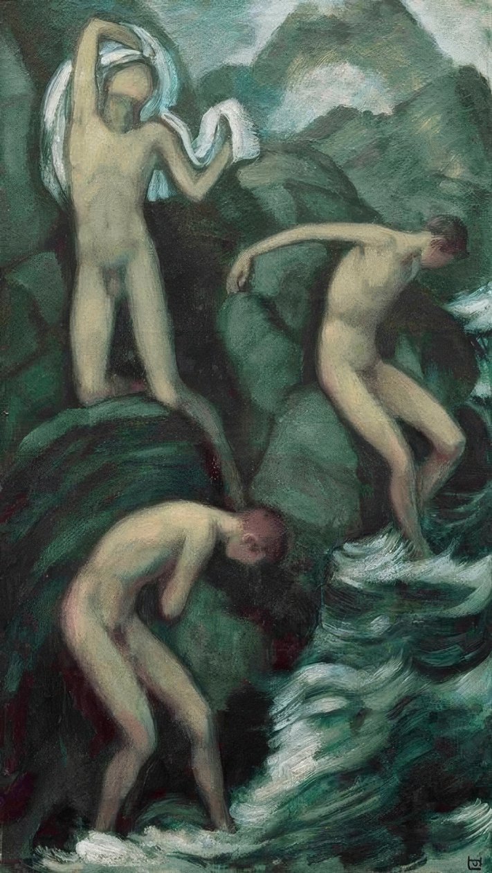 Gebirgsbach von Ludwig von Hofmann