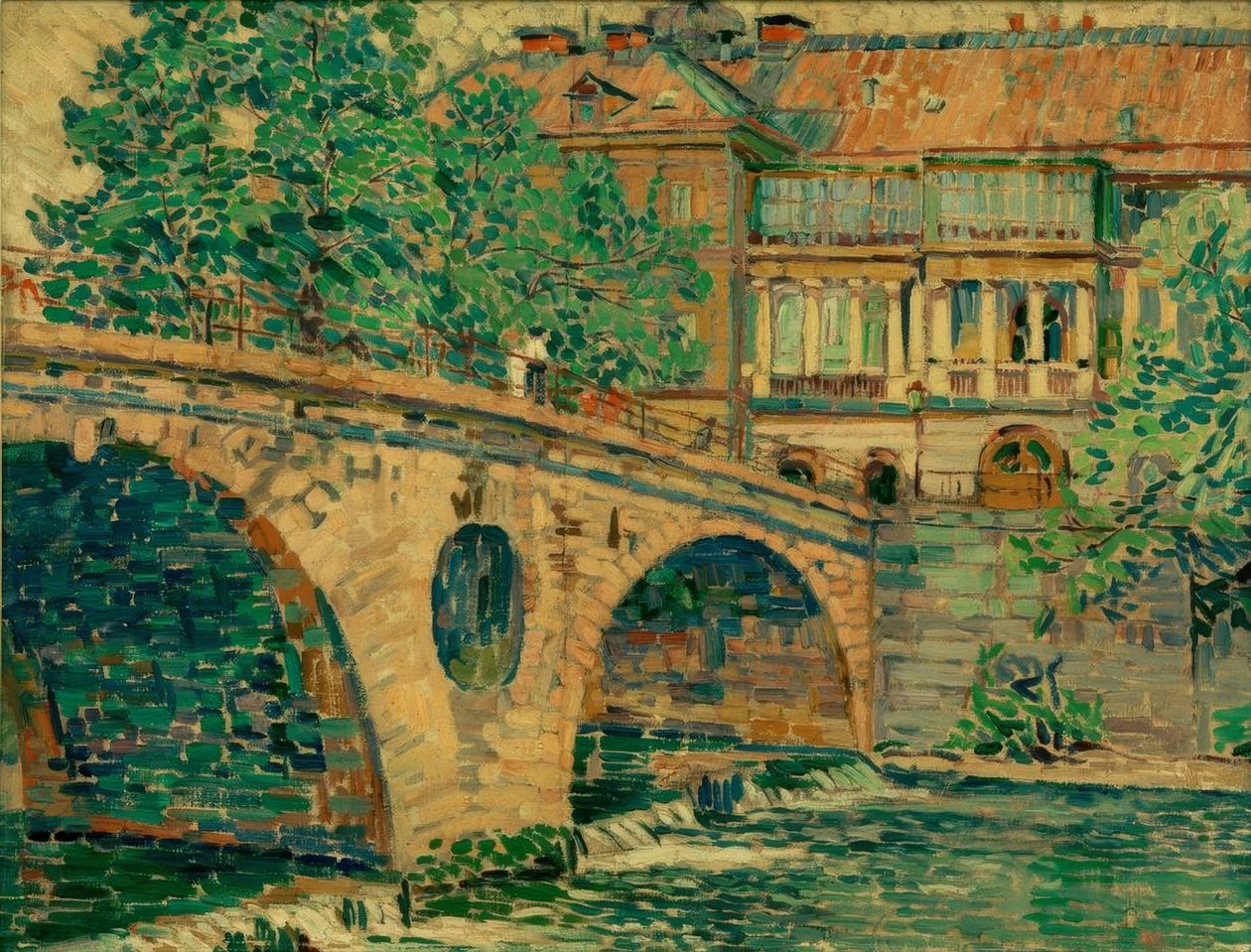 Weimarer Schlossbrücke von Ludwig von Hofmann