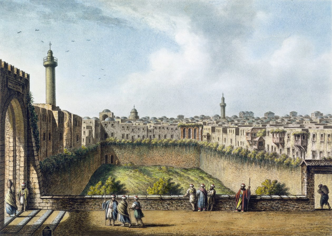 Der Teich von Bethesda, Jerusalem, veröffentlicht von William Watts, 1801 von Luigi Mayer