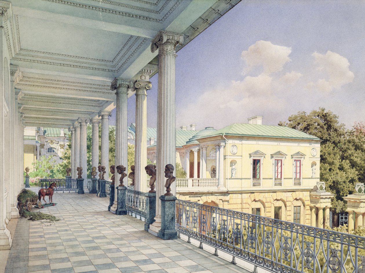 Die Cameron-Galerie in Zarskoje Selo, 1859 von Luigi Premazzi