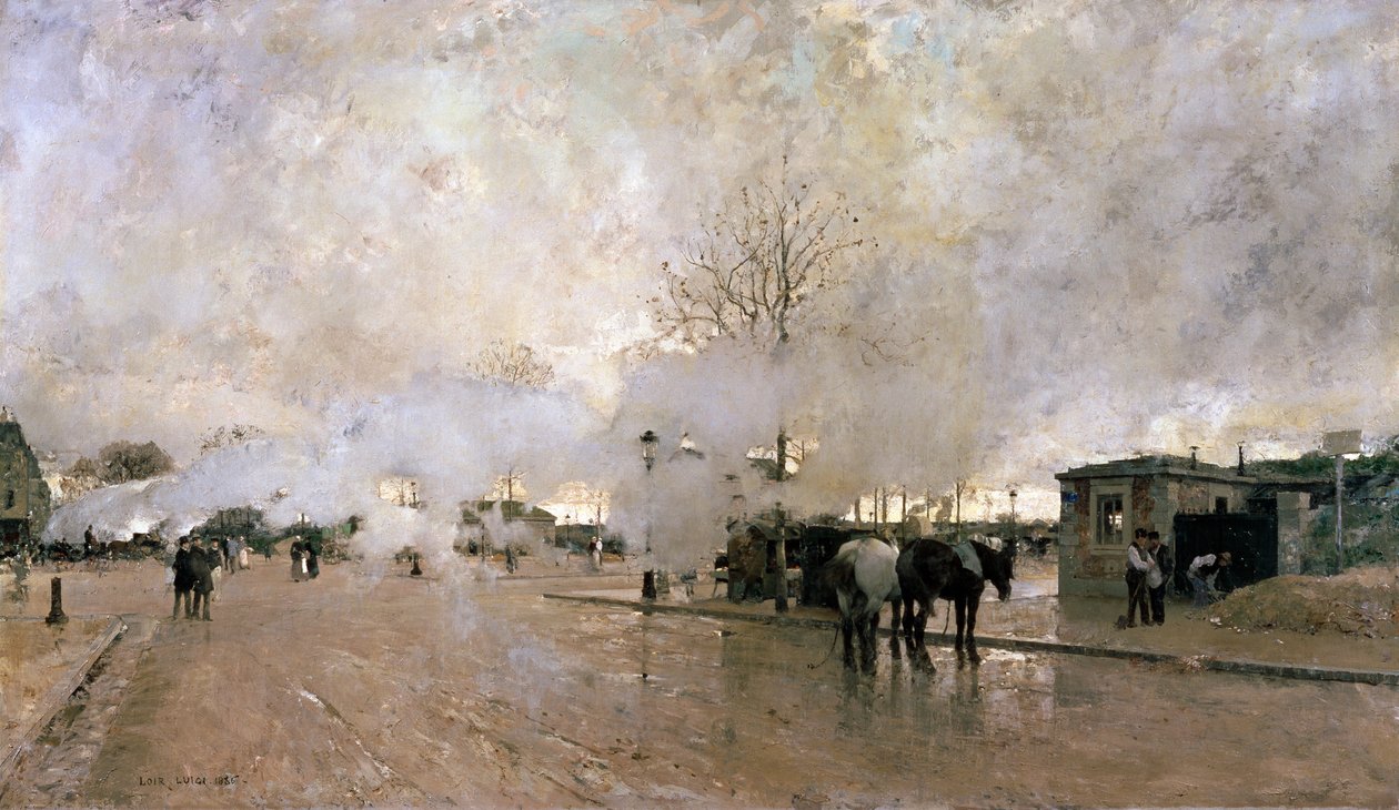 Rauch auf der Pariser Ringbahn, 1885 von Luigi Loir