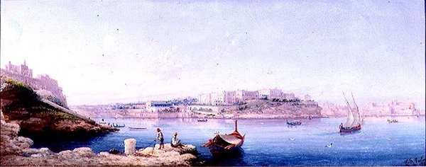 Hafen von Valletta von Luigi Maria Galea