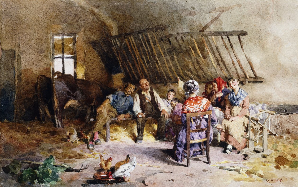 In einer Scheune von Luigi Rossi
