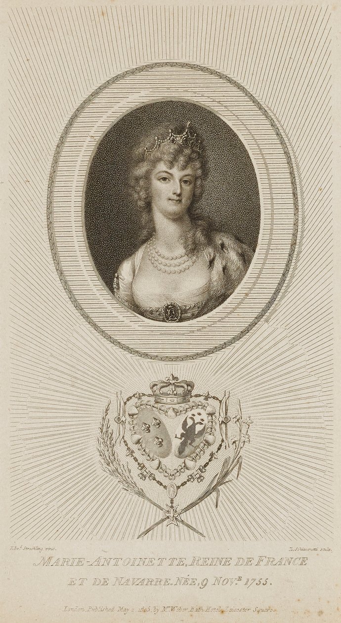 Marie Antoinette, Königin von Frankreich von Luigi Schiavonetti