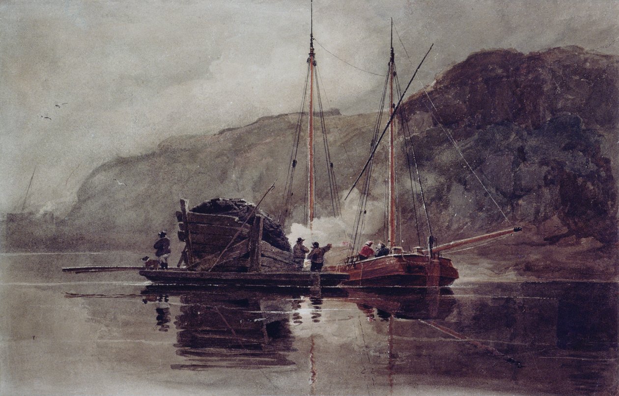 Kohlefrachter auf der Medway von Luke Clennell