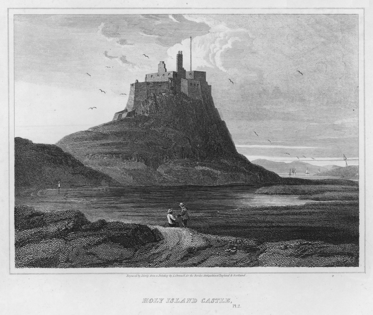 Holy Island Castle von Luke (after) Clennell