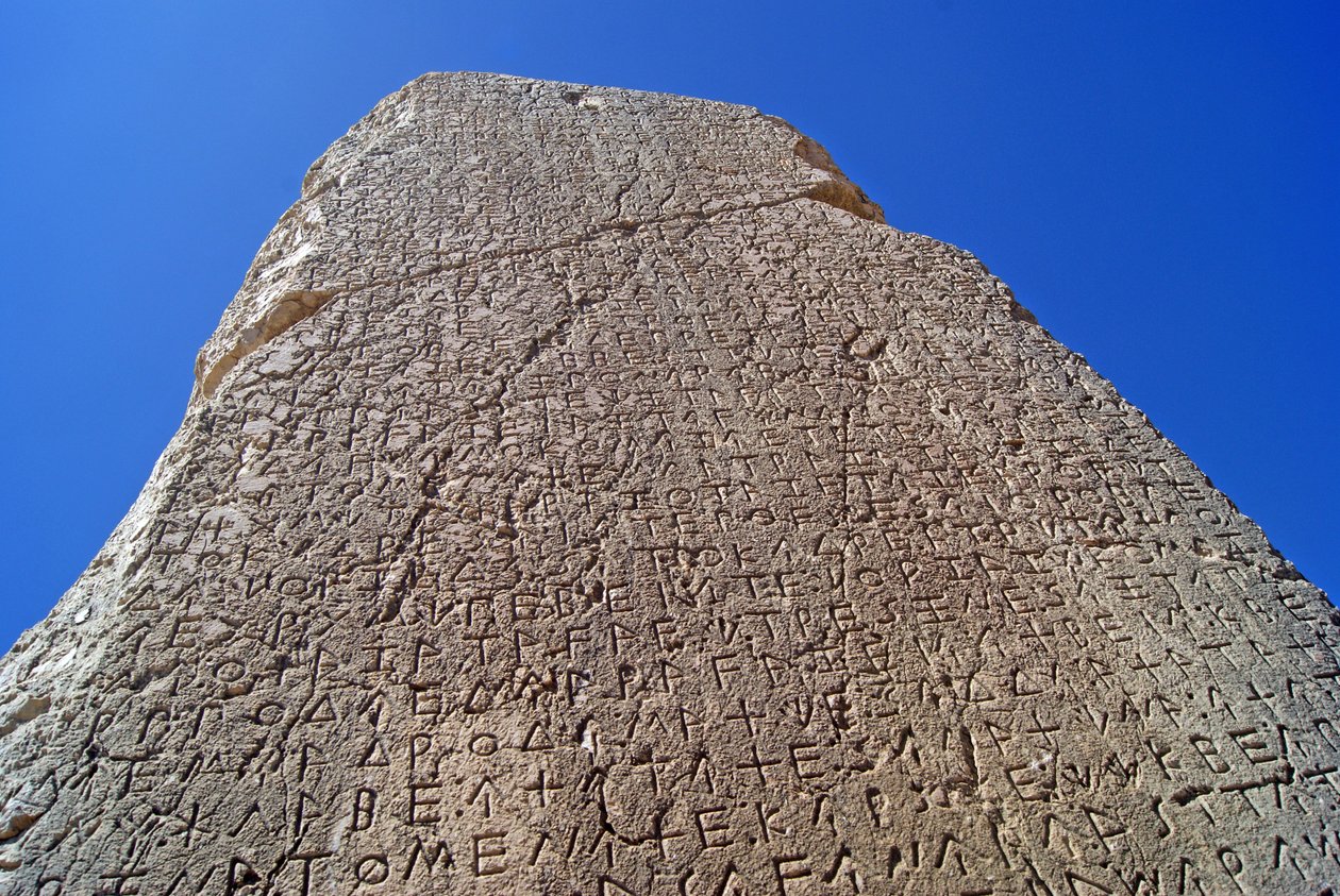 Der Xanthian Obelisk, Xanthos, Türkei von Lycian