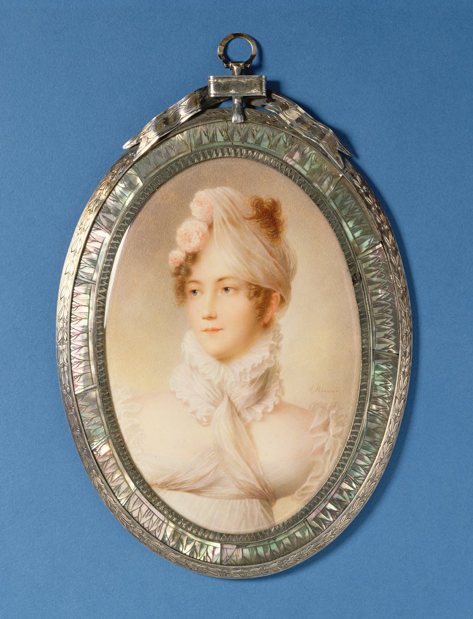 Miniatur einer jungen Frau von M Rouvier