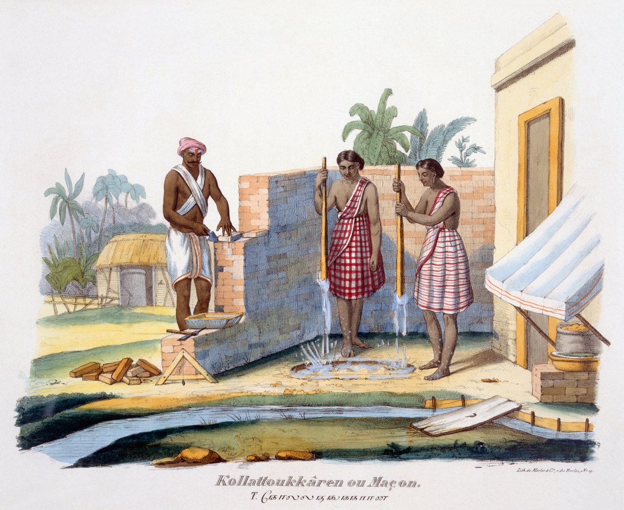 Maurer oder Baumeister, 1827-35 von M.E. Burnouf