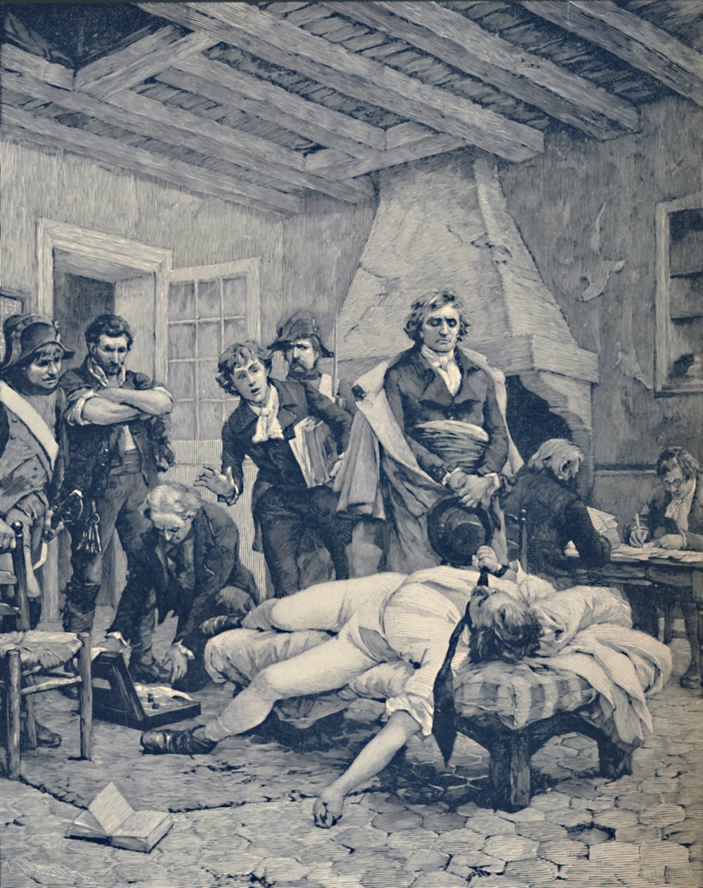 Der Tod von Pichegru, 1804, 1896 von M. Haider