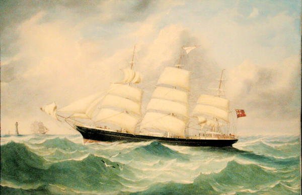 Vollgetakeltes Schiff 