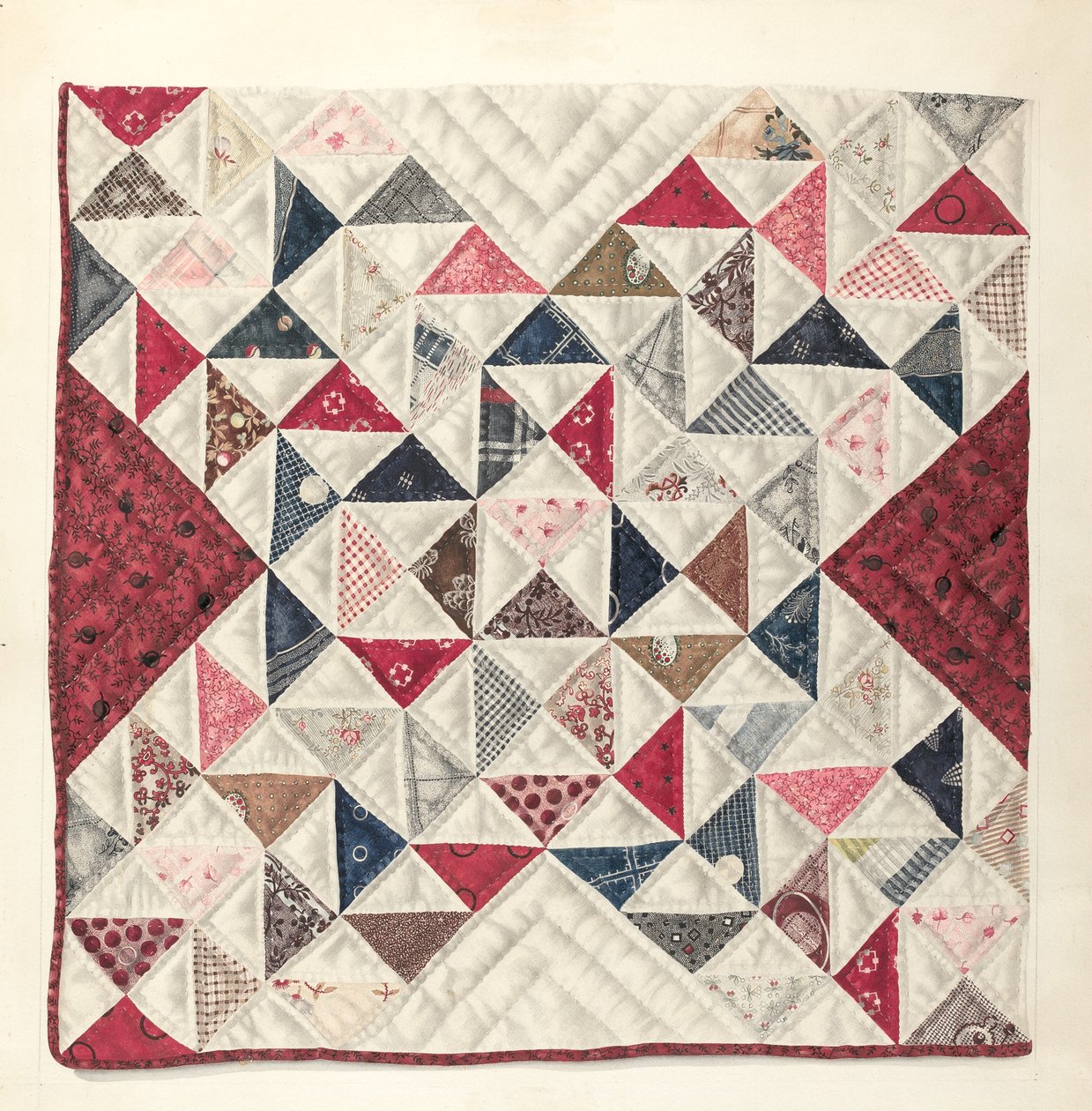Patchwork-Quilt von Mae A. Clarke