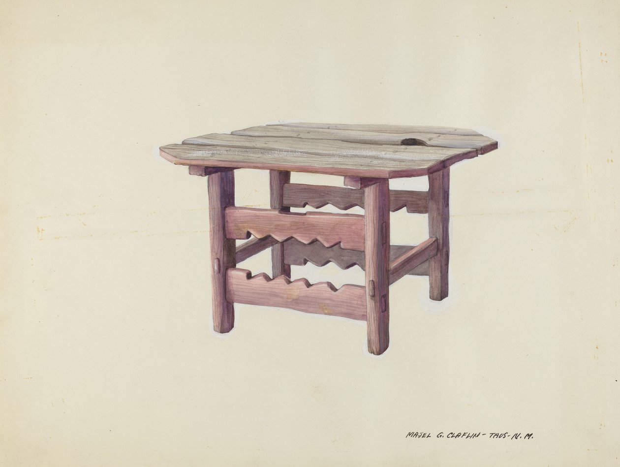 Kleiner Tisch von Majel G. Claflin