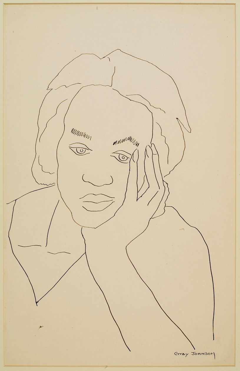Studie eines Mädchens #2 von Malvin Gray Johnson
