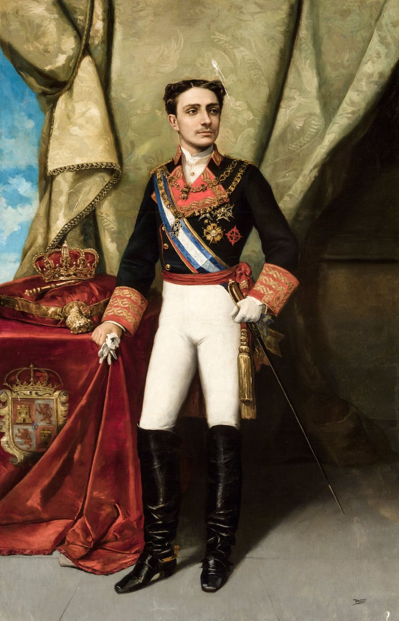 Alfonso XII von Spanien von Manuel Ussel de Guimbarda  