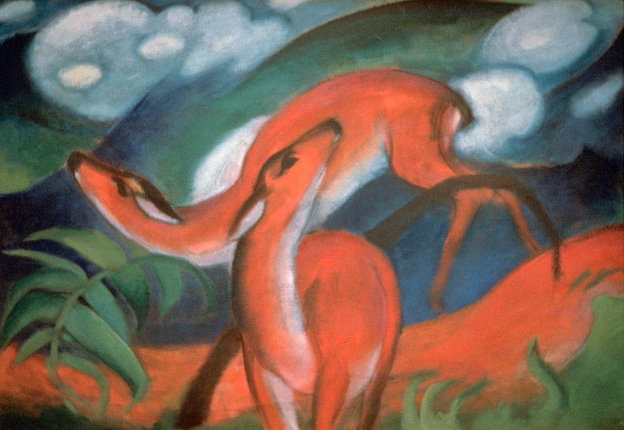 Rothirsch II, 1912 von Franz Marc
