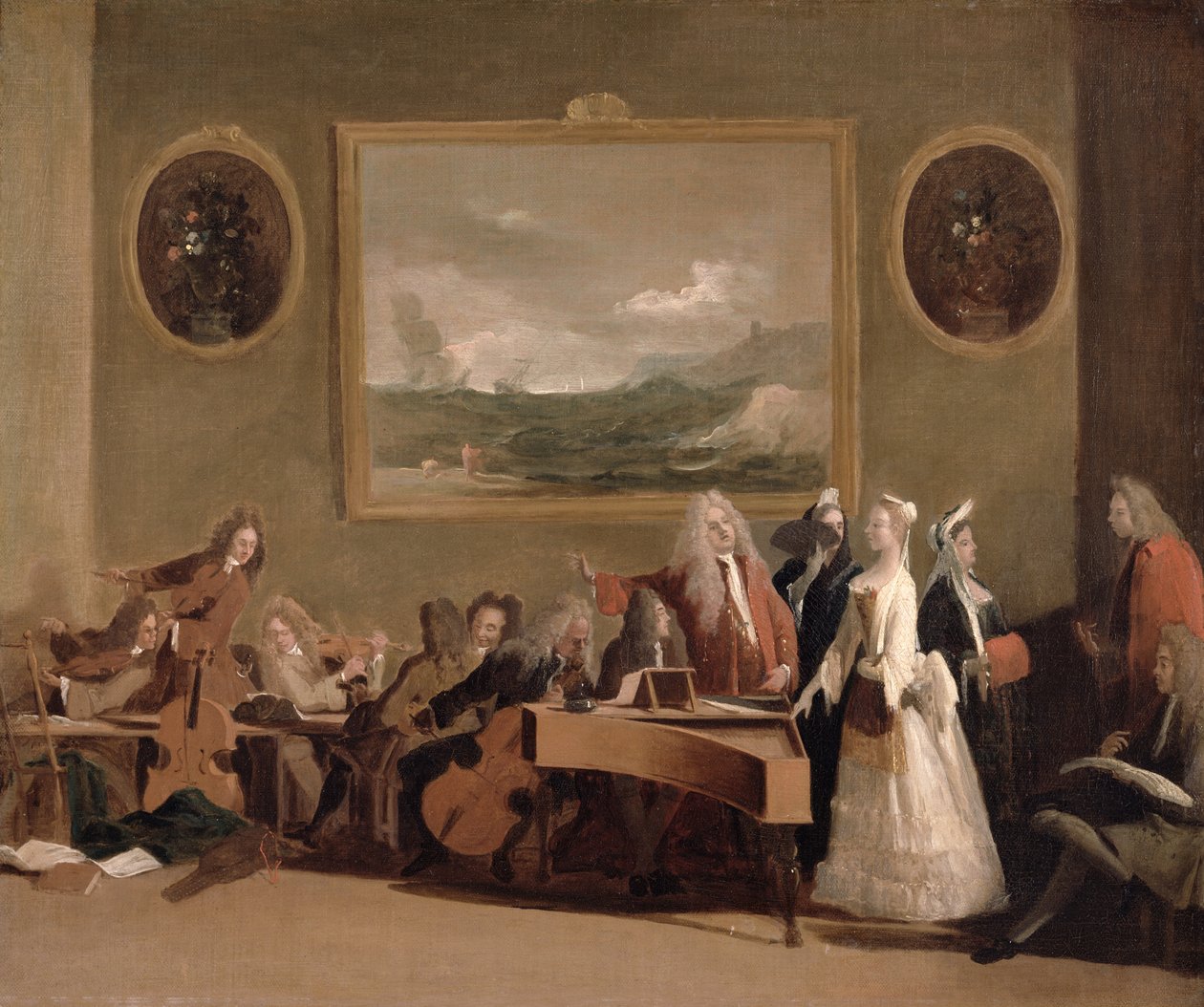 Probe einer Oper, ca. 1709 von Marco Ricci