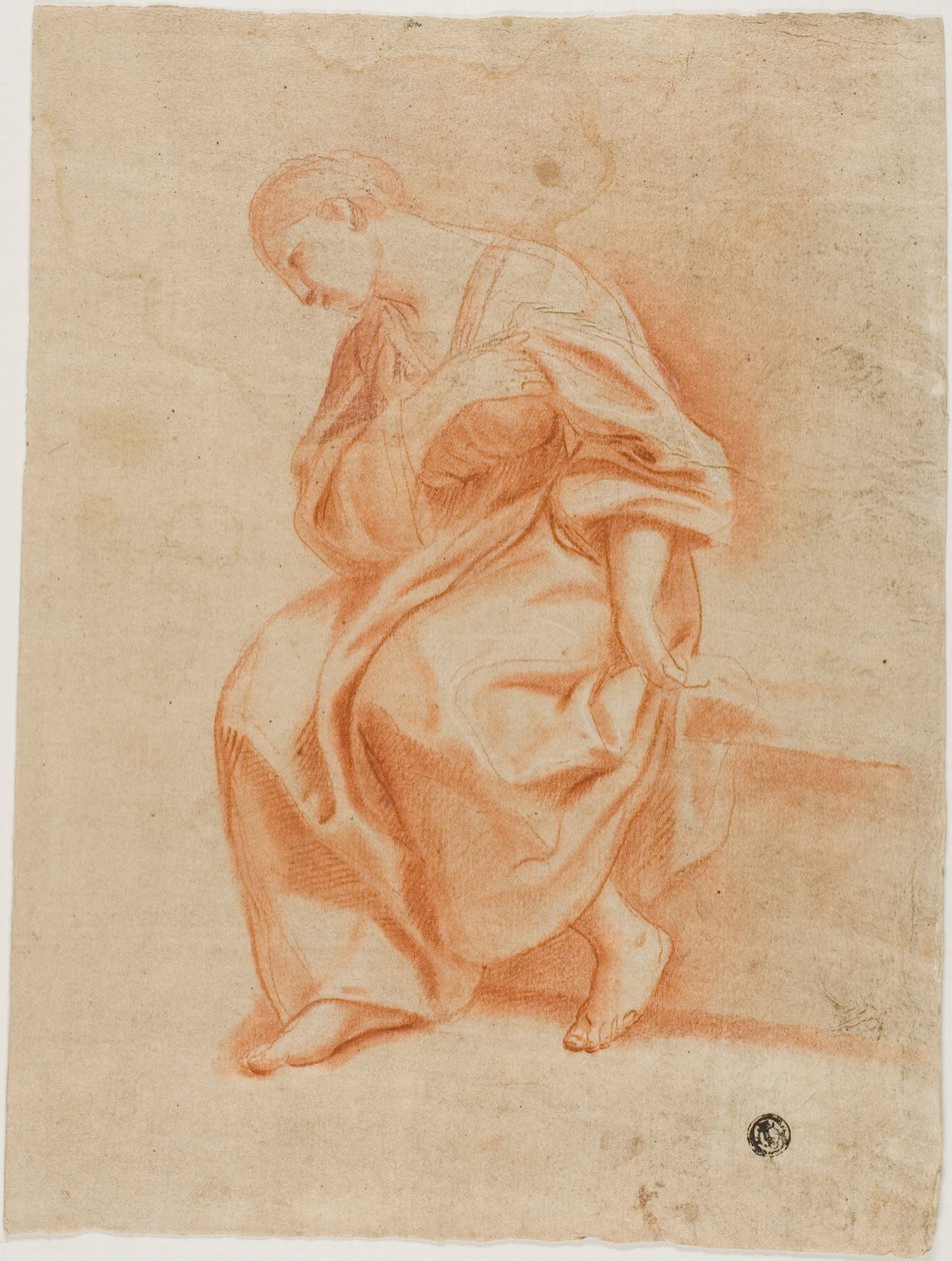 Sitzende Frau im Profil von Marcantonio Franceschini