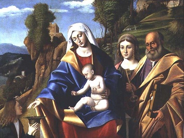 M.5 Jungfrau und Kind mit Heiligen, ca. 1510 von Marco Basaiti